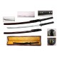 New Handmade Battle Ready Razor Sharp Japanese Samurai War Lord Tekeda Shingen Wakizashi Katana Sword with Display Case